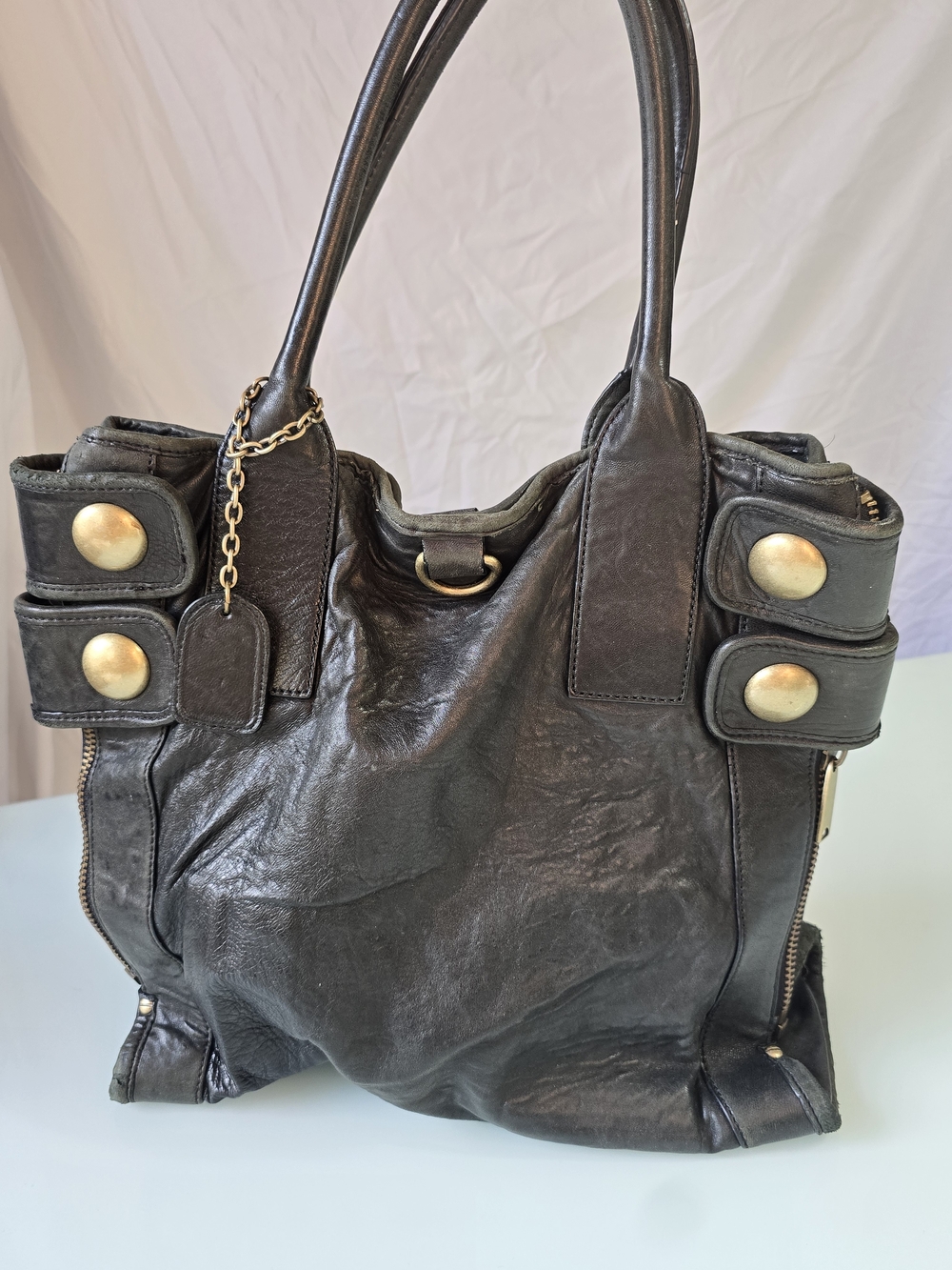 Cynthia Rowley Soft Lamb Leather Hobo Tote